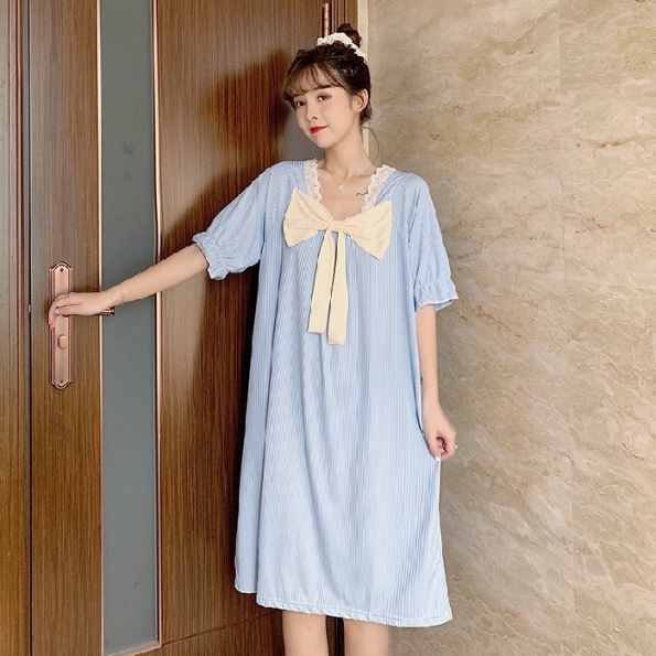 マタニティ パジャマ ワンピース 可愛い パジャマ 大人 柔らかい 無地 軽さ Pajamas