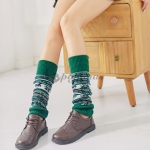 レディース  靴下 可愛い  暖かい  プレゼント レッグウォーマー    トレンド   ツイスト模様   配色  シンプル