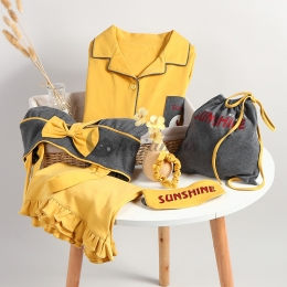 長袖 パンツ パジャマ セット セクシー スタイリッシュ 合わせやすい  折り襟  おしゃれ かわいい きれいめ