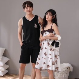 カップル シンプル 柔らかい パジャマ メンズ レディース  デザイン感 肌触り抜群 コットン