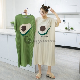 パジャマ 綿 100 長袖 ワンピース パジャマ マタニティ 妊婦 文芸風 柔らかい コットン ラウンドネック プリント