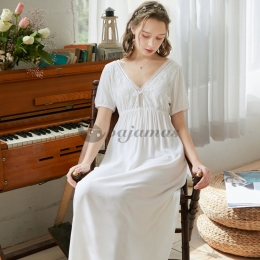 セクシー コットン パジャマ おしゃれ レース トレンド Vネック ハイウエスト バックレス