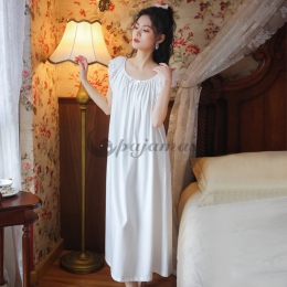 激安 セクシー パジャマ かわいい 半袖 ワンピースルームウェア  シンプル エレガント✿ レース 清純