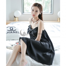 パジャマ レディース シンプル キャミソール ワンピース  セクシー 高級感溢れる♥   柔らかい 耐久性 エレガント✿