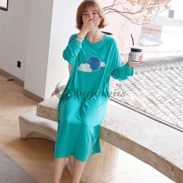 パジャマ 半袖 かわいい マタニティ 妊婦  ルーズ ウンドネック  無地 軽さ きれいめ   キュート