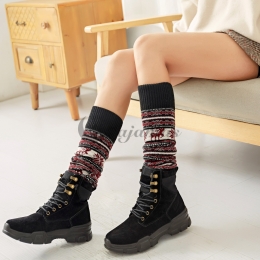 レディース  靴下 可愛い  暖かい  プレゼント レッグウォーマー    トレンド   ツイスト模様   配色  シンプル