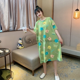 おしゃれ パジャマ 妊婦  ワンピース パジャマ マタニティ  ゆったり 柔らかい  カートゥーンプリント