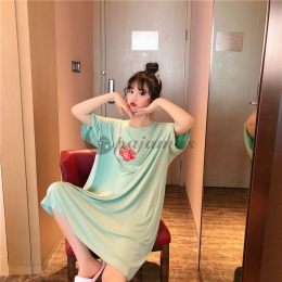 ワンピース パジャマ マタニティ  妊婦  スウィート 肌に優しい コットン 軽さ 薄手