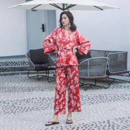 半袖 激安 パジャマ シルク レディース セクシー ルームウェア  ルーズ Vネック プリント