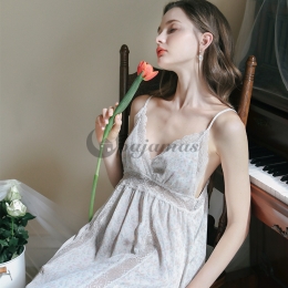 高級 パジャマ 安い 人気  ワンピース セクシー ルームウェア エレガント 透かし彫りレース  清純 スタイリッシュ
